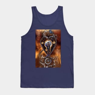 Steampunk mechanical heart Tank Top